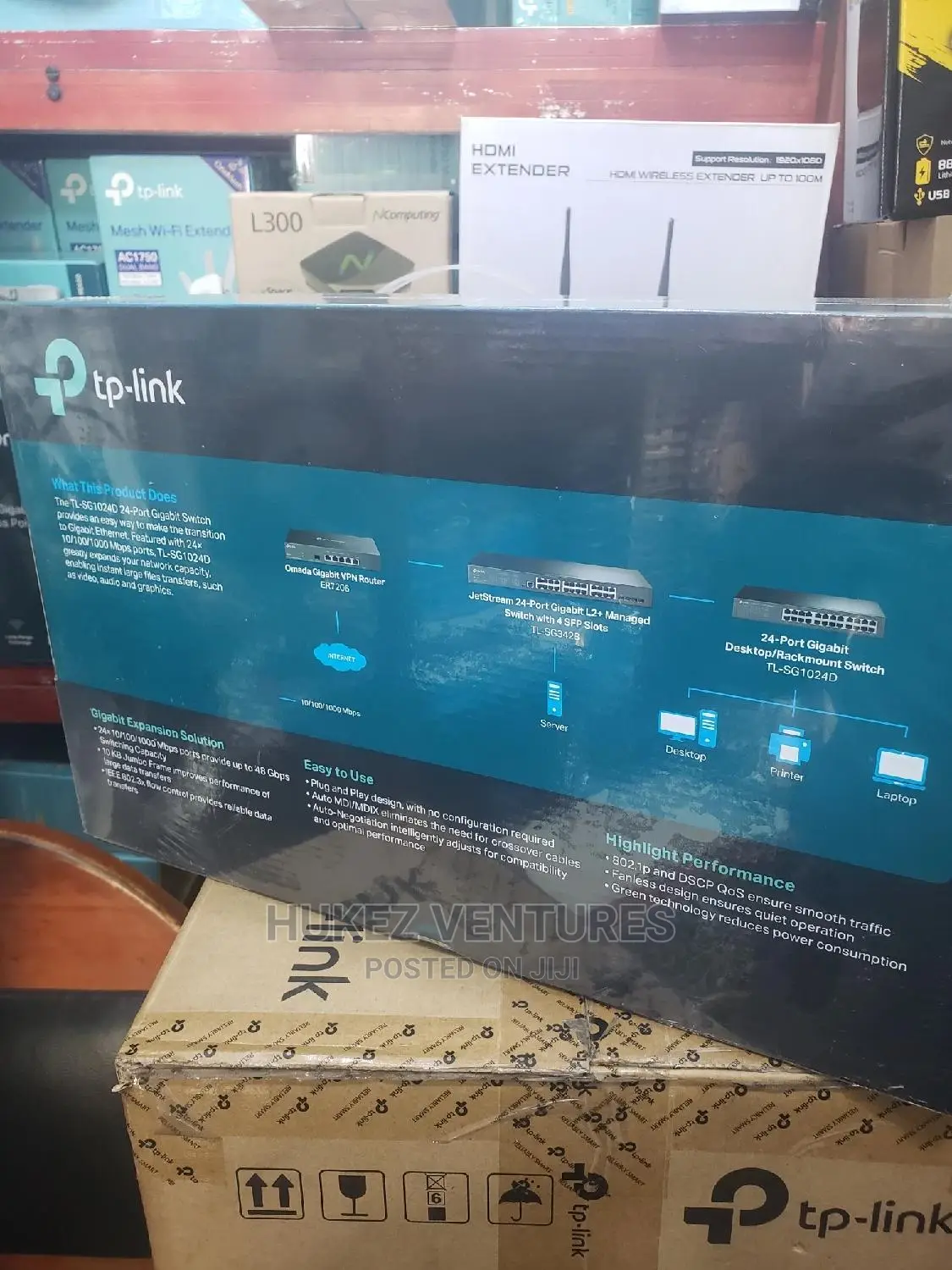 Tp Link 24port Gigabit Switch Tl-Sg1024d