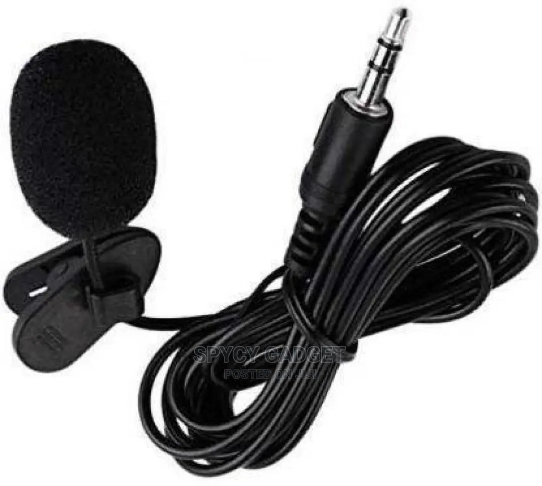 Aux Wired Lavalier Lapel Microphone