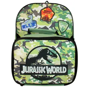 Jurassic World Kids Backpack and Lunchbag Set