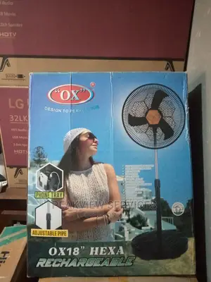 Affordable Ox 18'' Rechargeable Standing Fan(138 Height)