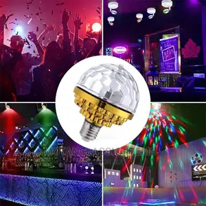 E27 Colorful Magic Auto Rotating LED Bulb (Stage Light)