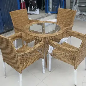 Outdoor Rattan Chairs and Table