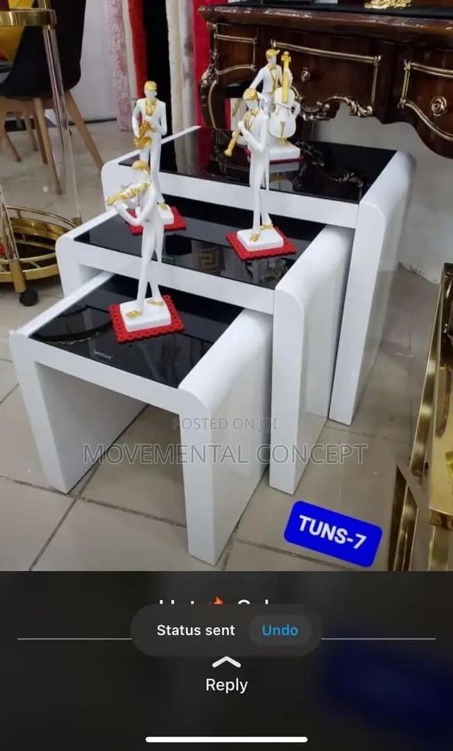 3in1 Glass Tempered Side Tables