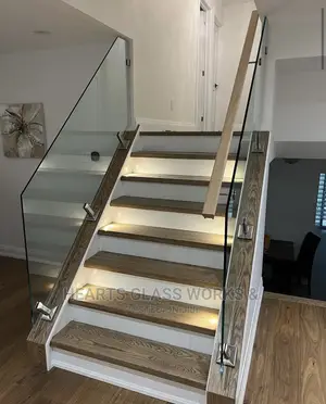 Glass Railings For Staircase With Spigot
