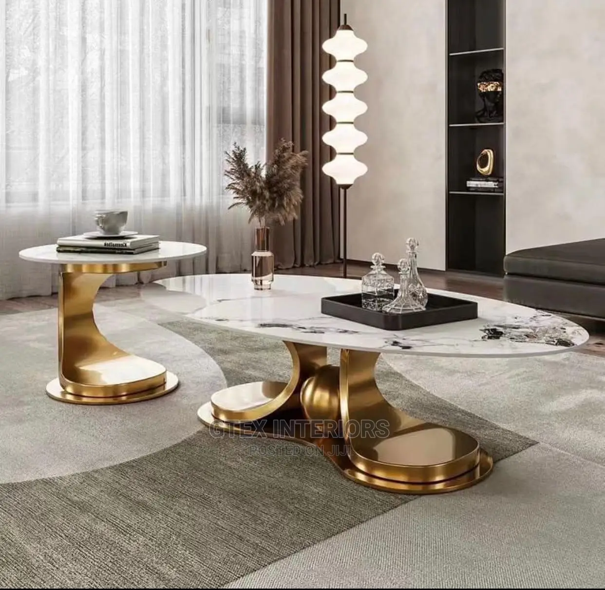 Marble Center Table Set