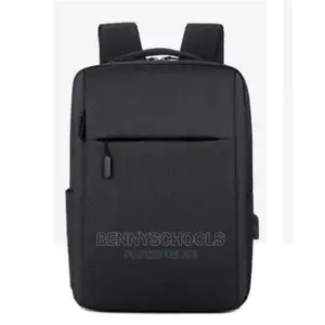 Plain Black Backpack, Knapsack, Laptop and Conference Bag