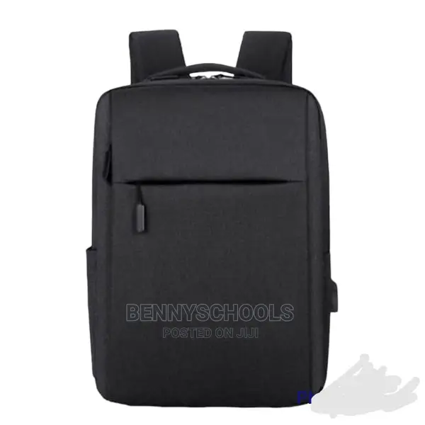 Plain Black Backpack, Knapsack, Laptop and Conference Bag