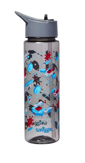 Smiggle Peppy Plastic Spout Drink Bottle 750ml Grey
