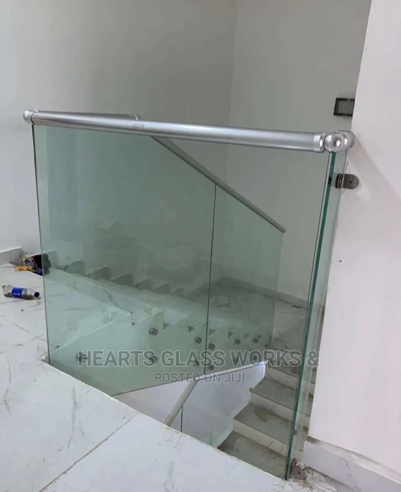 Stair Case Installed With 10mm Clear Glass