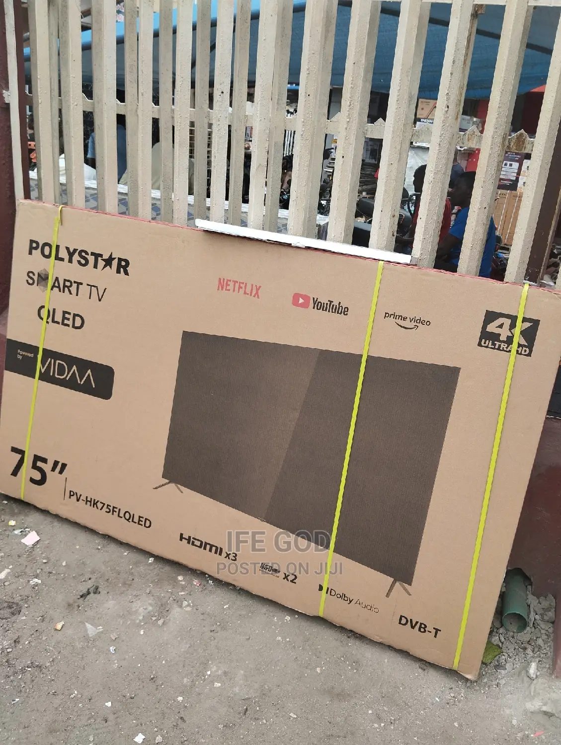 Original Polystar 2023 Model 75" TV QLED Smart Netflix Etc