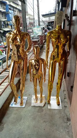Size 12 Female Gold Chrome Mannequins