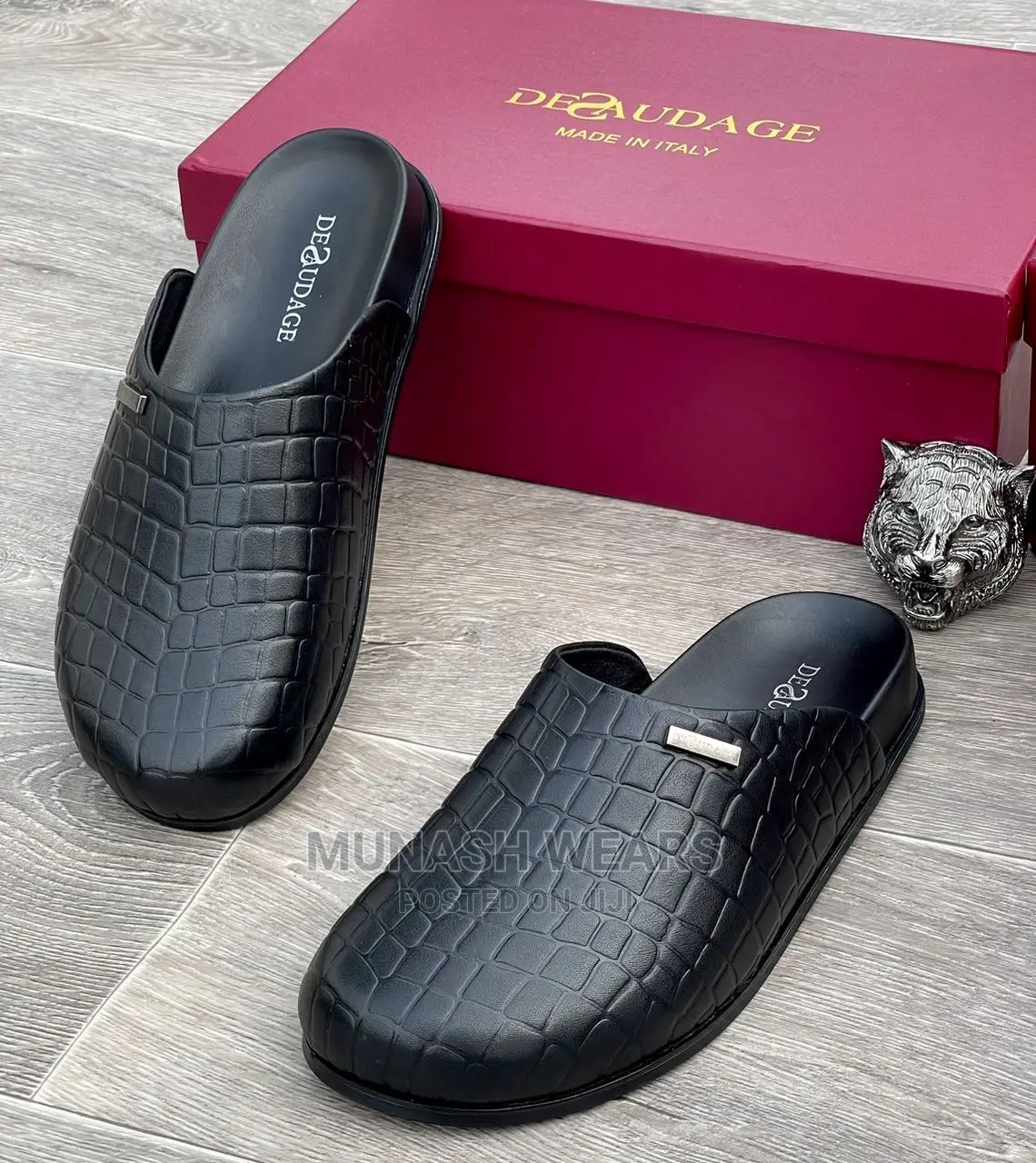 Deudage Mule Leather Slip