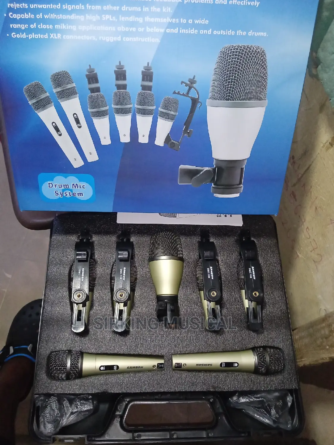 7 Sets Samson Dynamic Drum Microphone