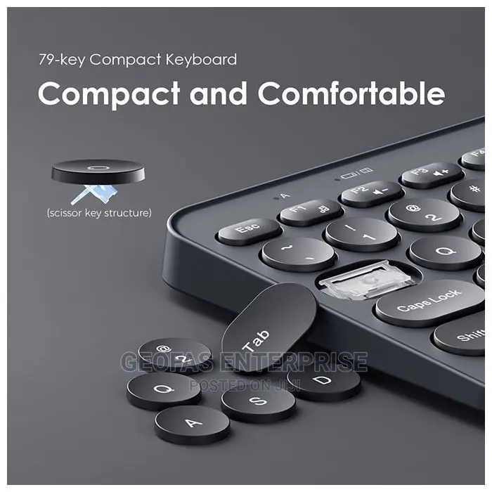 Oraimo Smart Slim Mechanism Wireless Keyboard Mouse Combo