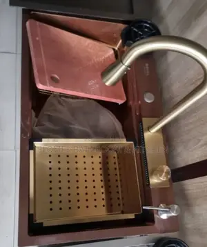 Handmade Sink With Inbuilt Mixer and Cup Washer.