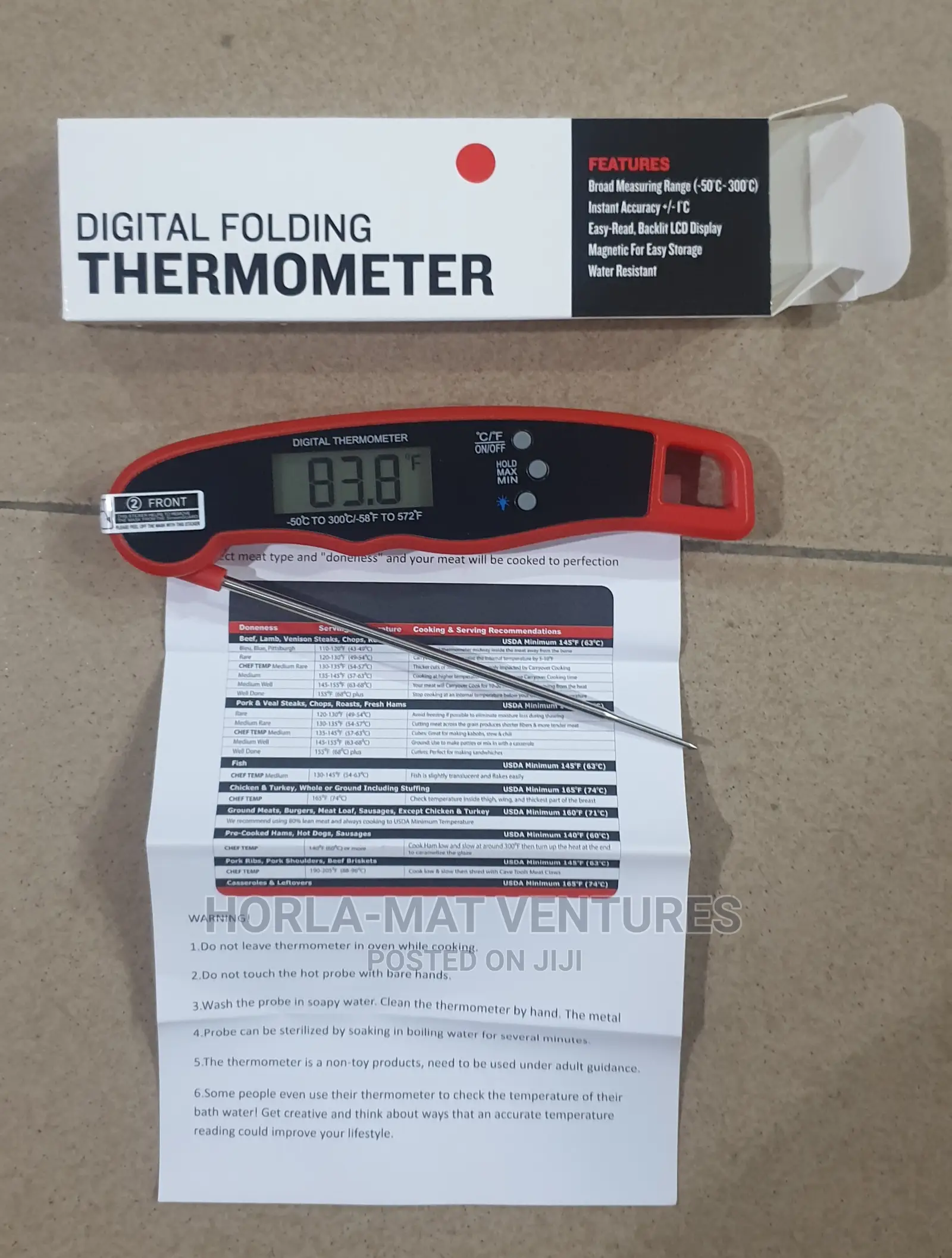 Digital Meat Thermometer (Single Probe)