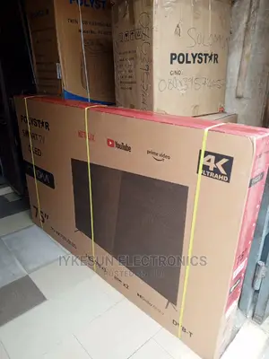 Original Polystar 2023 Model 75" TV QLED 4KUHD Smart Netflix