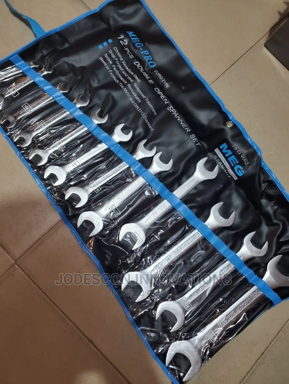 12 Pieces Double Open Spanner Set