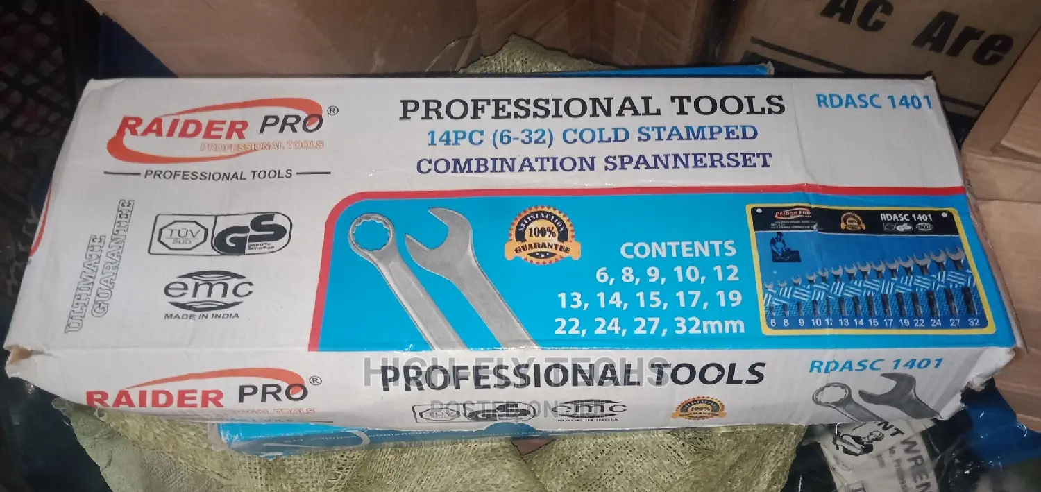 14pc (6-32) Cold Stamped Combination Spanner Set