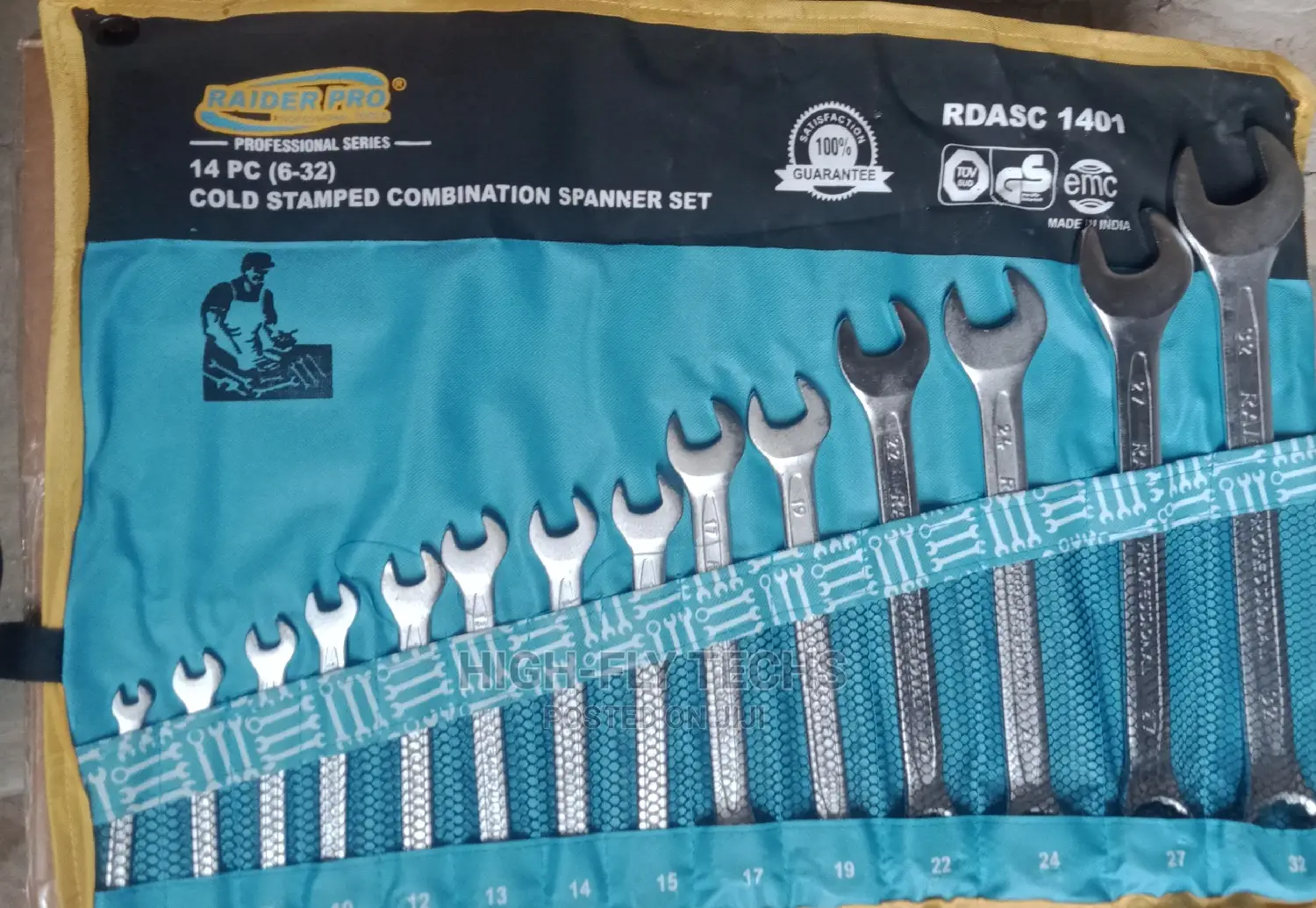 14pc (6-32) Cold Stamped Combination Spanner Set