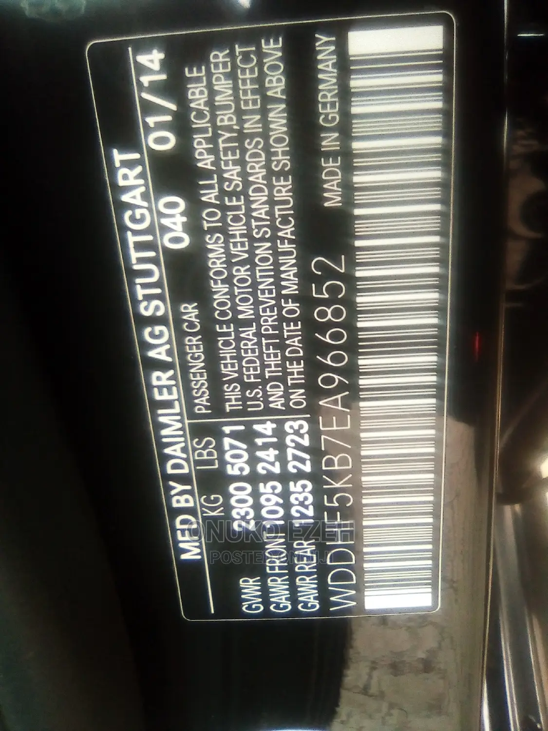 Mercedes-Benz E350 2014 Black