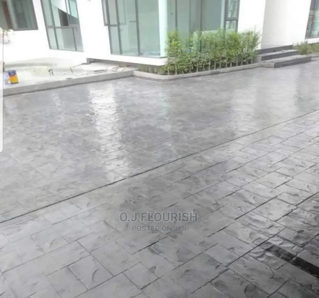 Neatly Designed Stamped Concrete