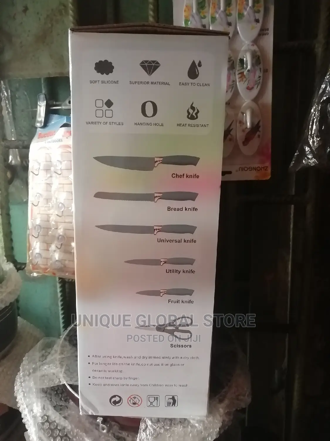 Sets of Silicone Cooking Spoons and Knives
