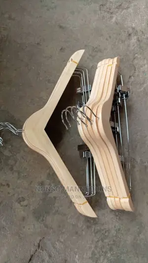 10 Pieces Of Brand New Neat Wooden Clip Hangers