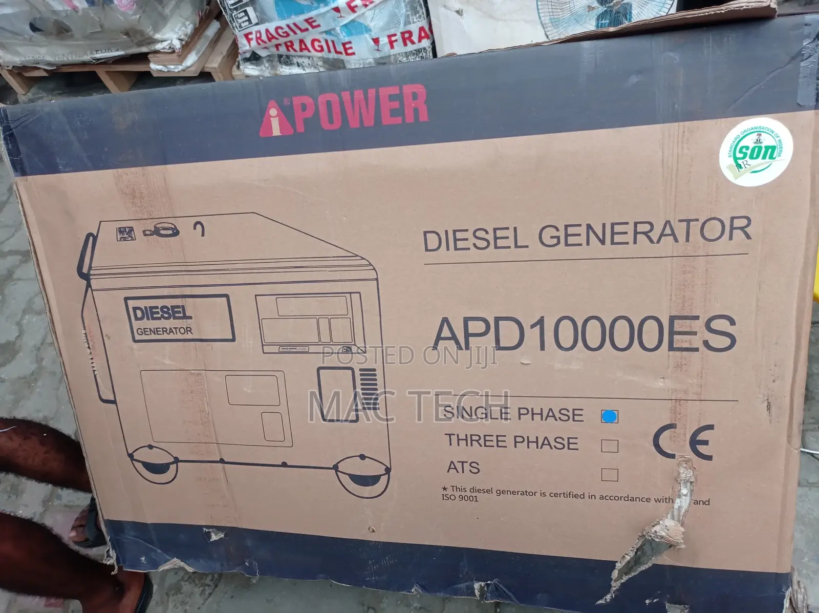 Ipower Soundproof 10kva Diesel Generator