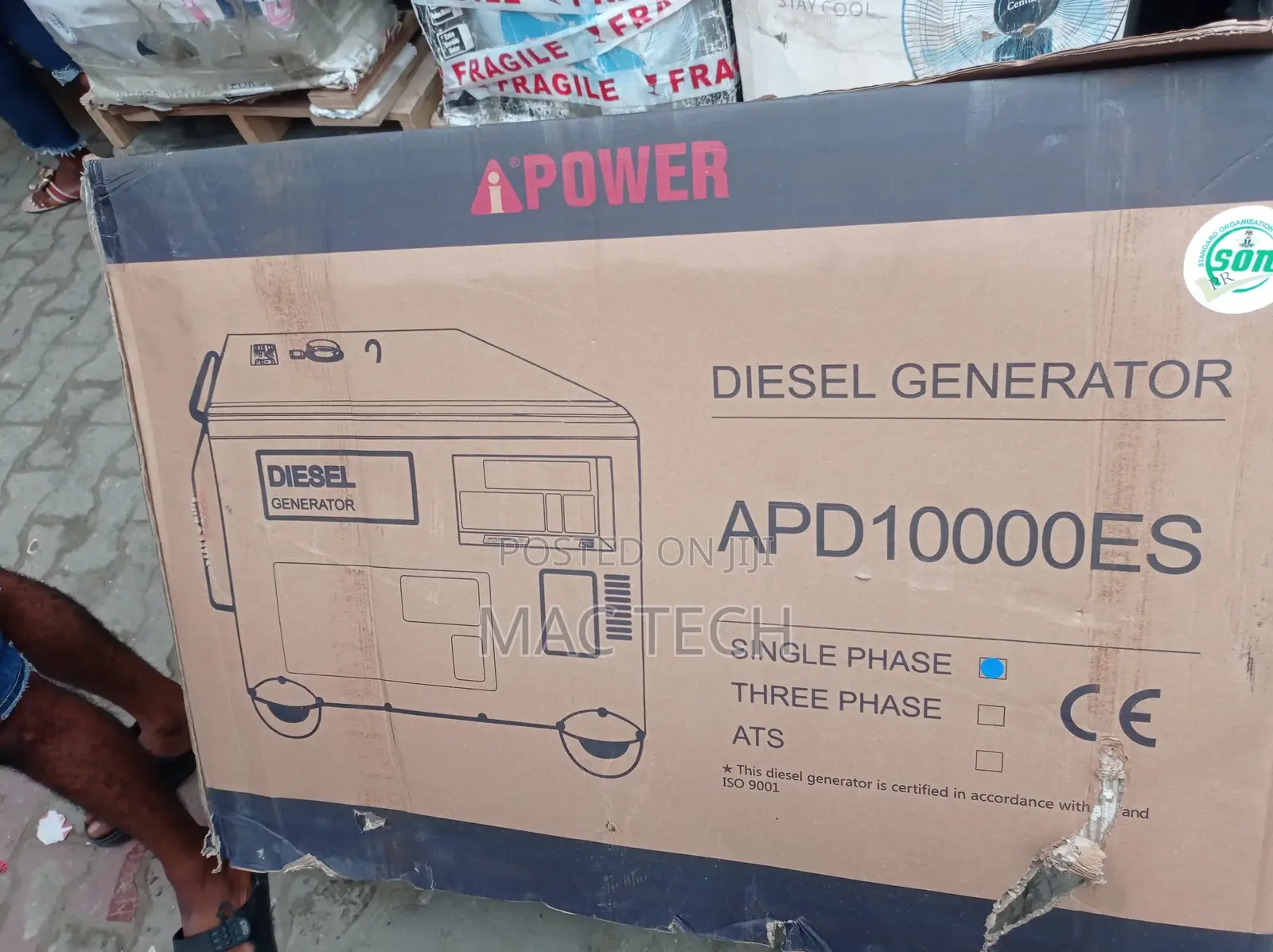 Ipower 10kva Soundproof Generator. 100% Pure Copper.
