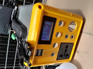 300w Solar Generator With 4 Bulbs