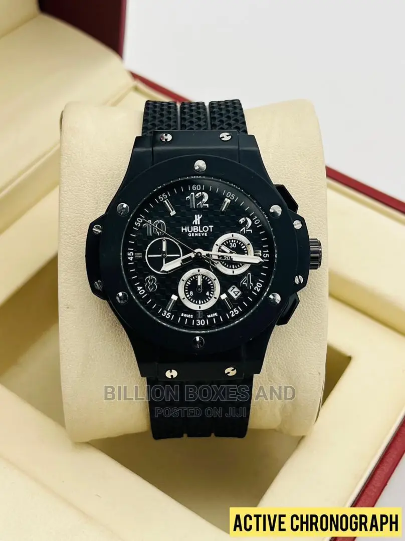 Authentic Hublot Rubber With a Working Chronograph