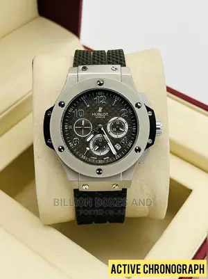 Authentic Hublot Rubber With a Working Chronograph