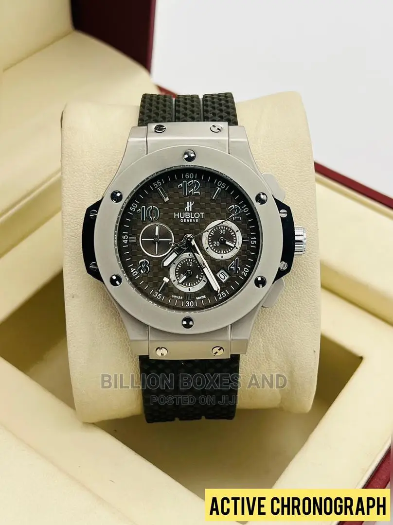 Authentic Hublot Rubber With a Working Chronograph
