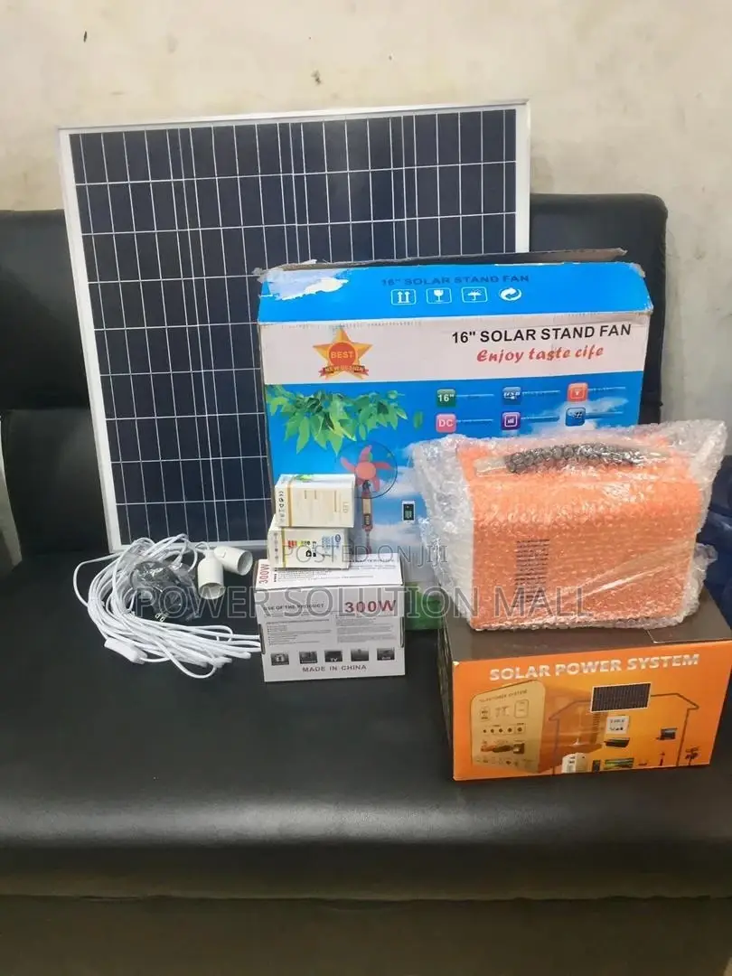 70W Solar Panel DC 18V Home Solar System With Fan