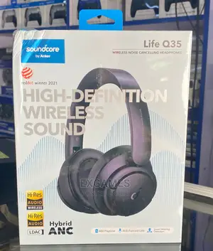 Life Q35 Noise Cancellation Wireless Headphones Black Color