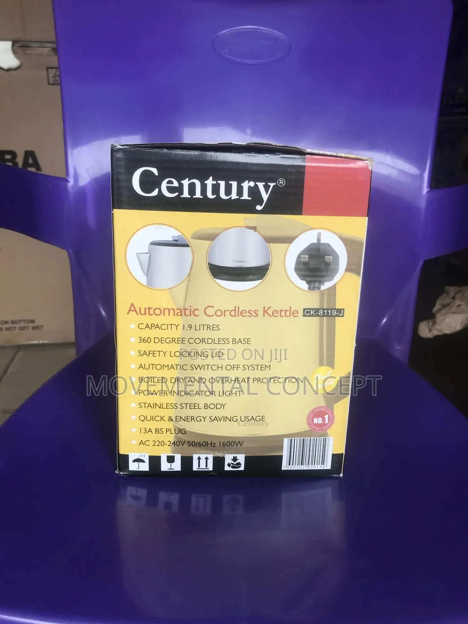 Century Automatic Cordless Kettle CK-8119-J