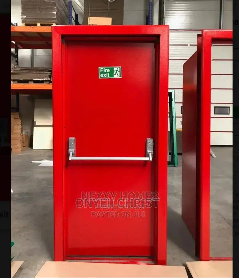 3x7ft Fire Exit Door Red