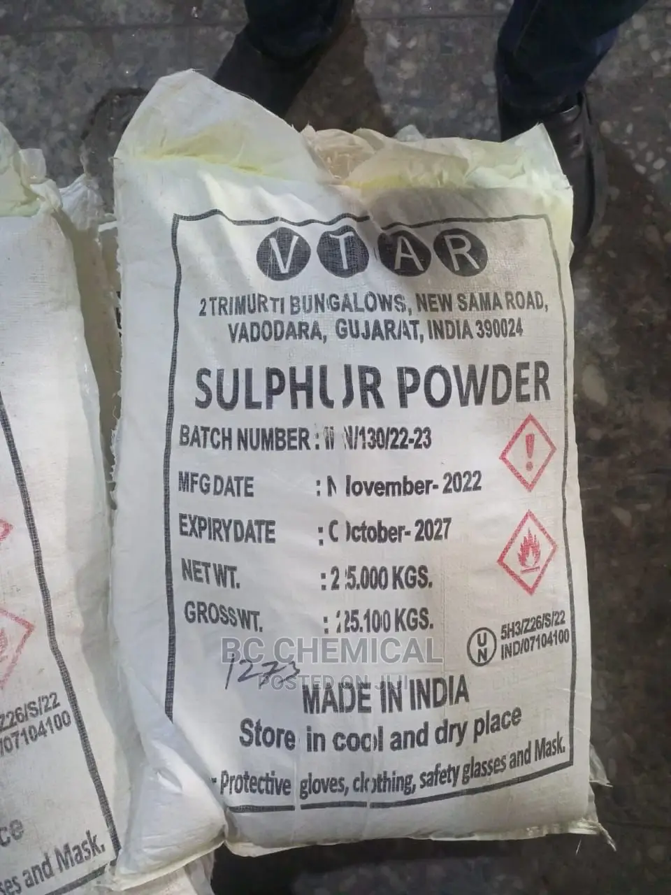 Sulphur Powder,25kgs