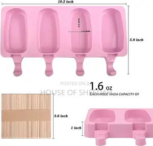 Silicon Popsicle Mold With 50 Sticks