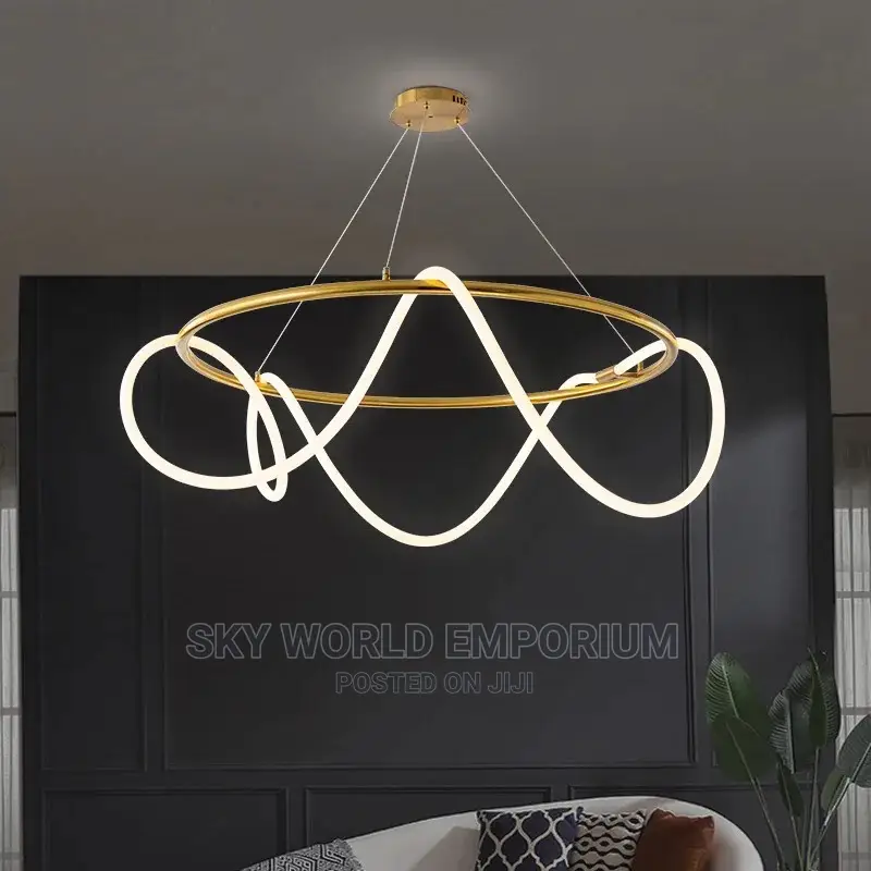 Creative Modern Chandelier Lines Lighting