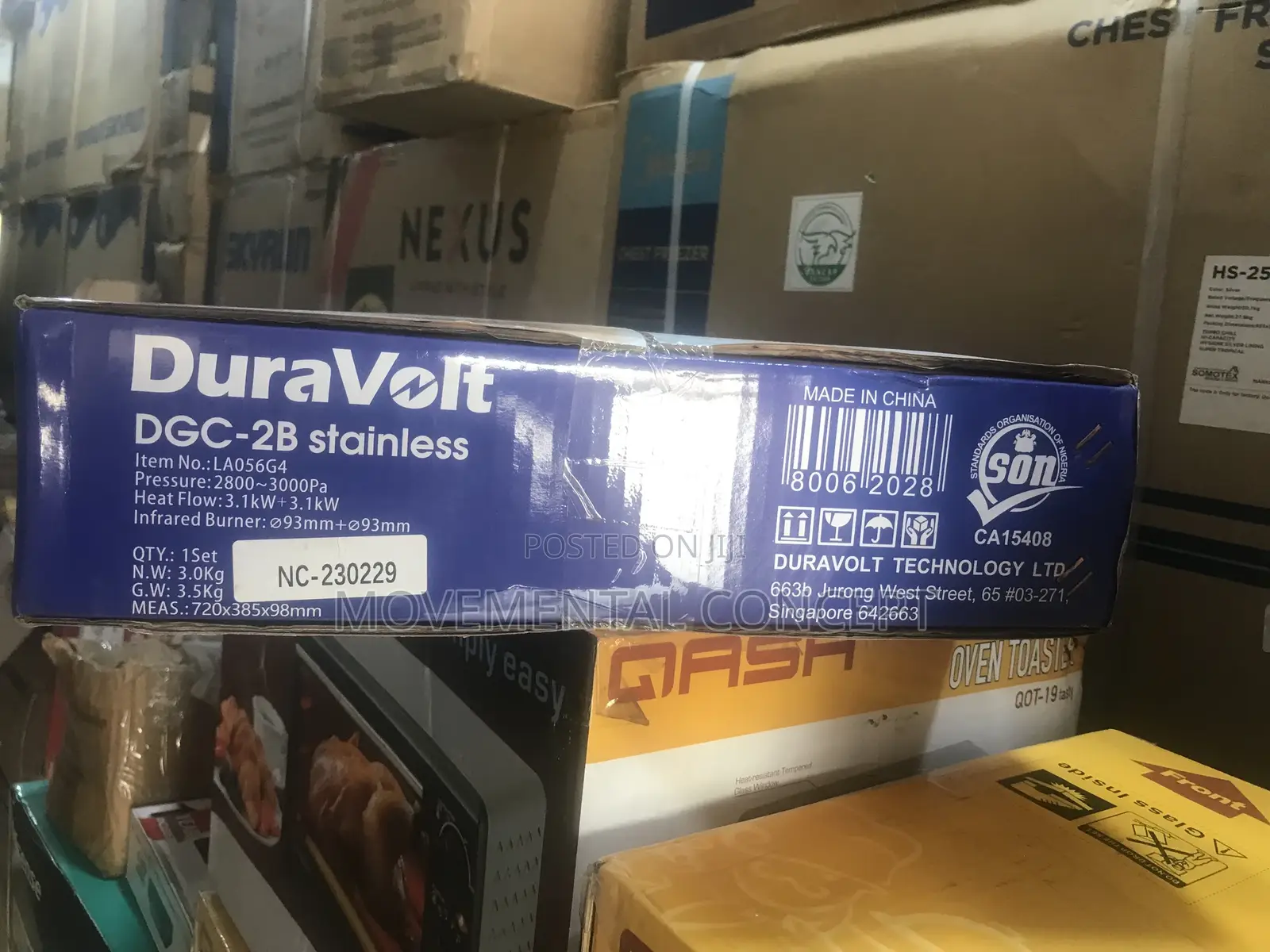 Duravolt Gas Cooker