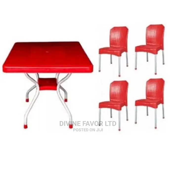 Outdoor Plastic Table and Chairs.