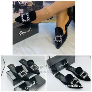 Ladies Flat Classy Velvet Slippers