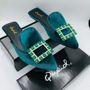 Ladies Flat Classy Velvet Slippers