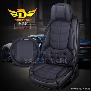 Plain Black Quality Leather Seat Cover