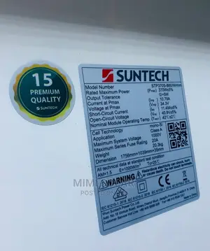 Suntech 370 Watts Mono Panel