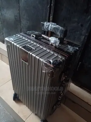 Small Hand Luggage Grey Size Aluminum Traveling Luggage Box
