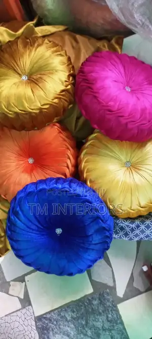 Tm Interiors Exclusive Luxury Round Throw Pillows