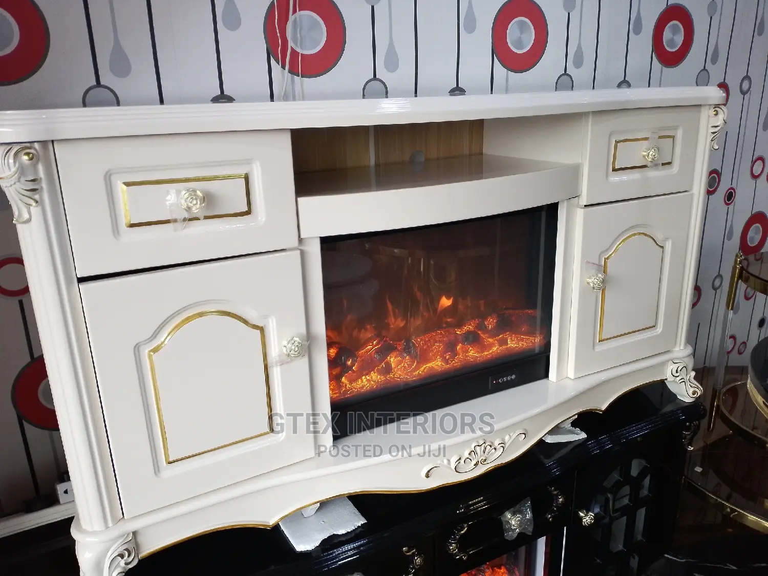 TV Stand With Fire Place
